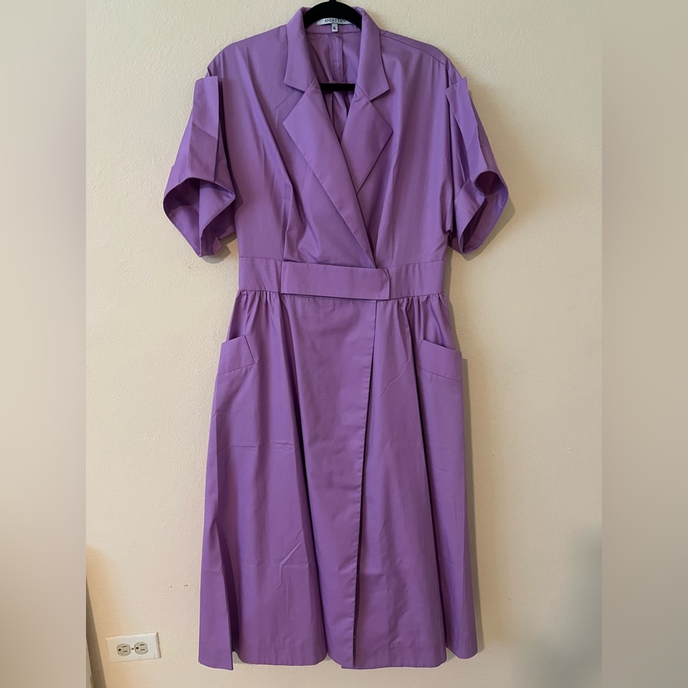 Andre Tan Chic Lavender Midi Dress